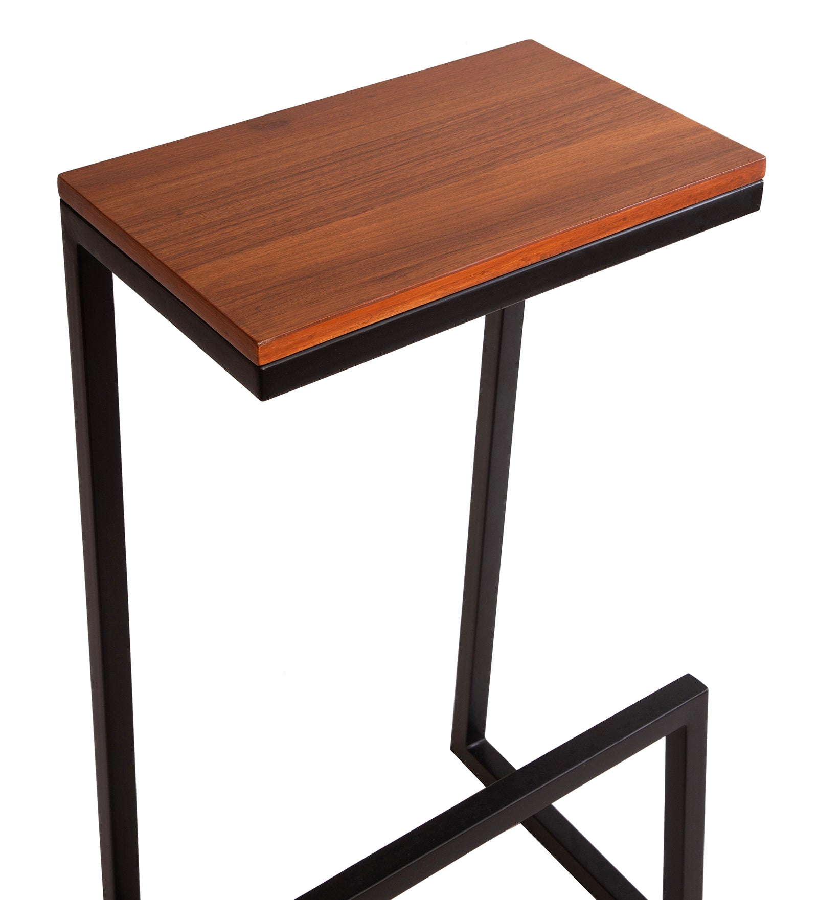 Fressia Teak Wood & Metal Bar Stool – Shoppeefry