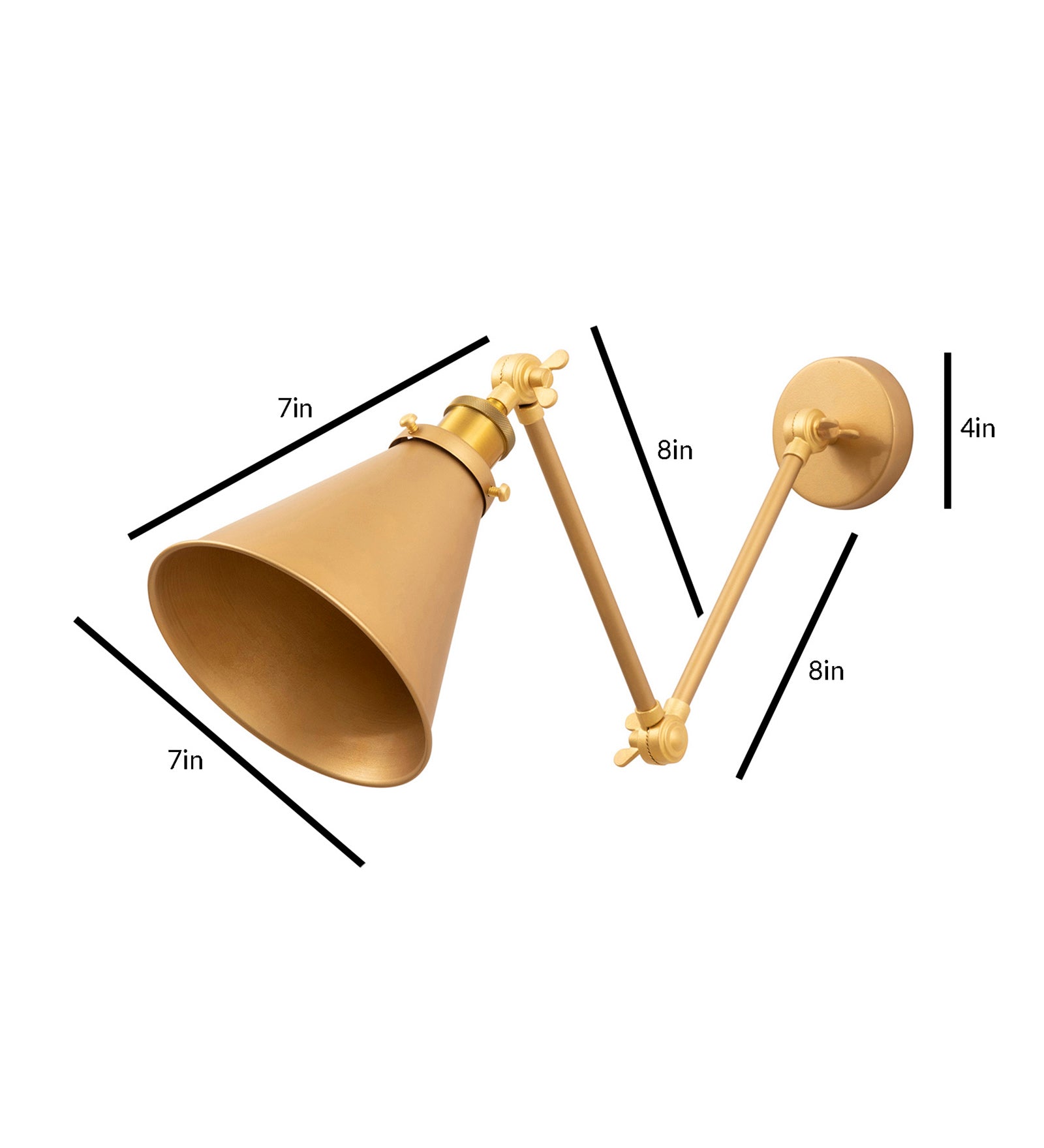 Mimmic Gold Wall Sconce