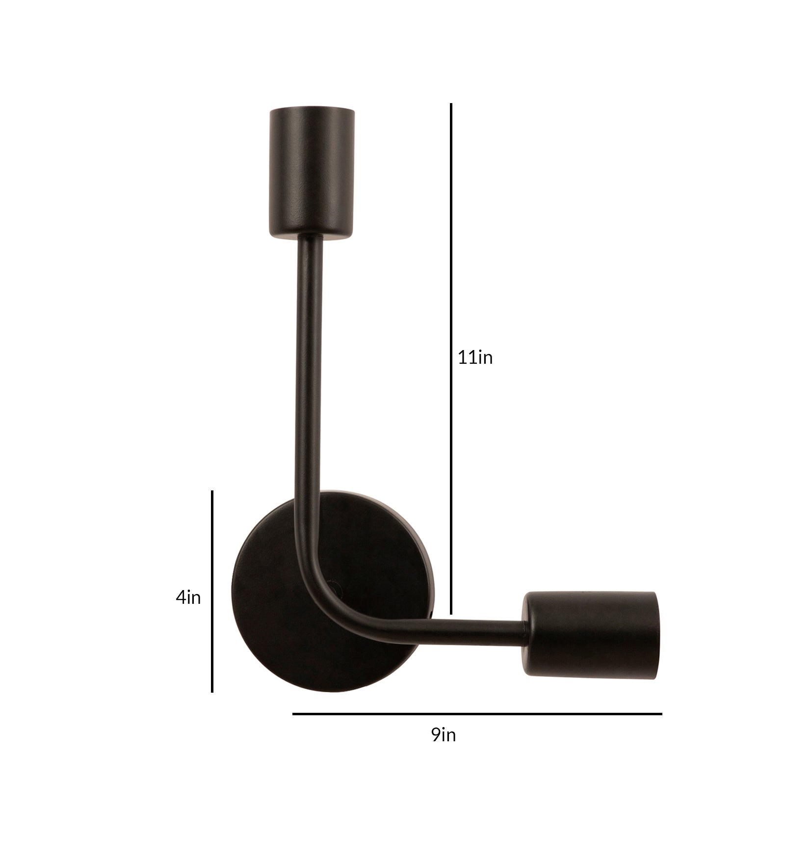 Mila Wall Sconce Black
