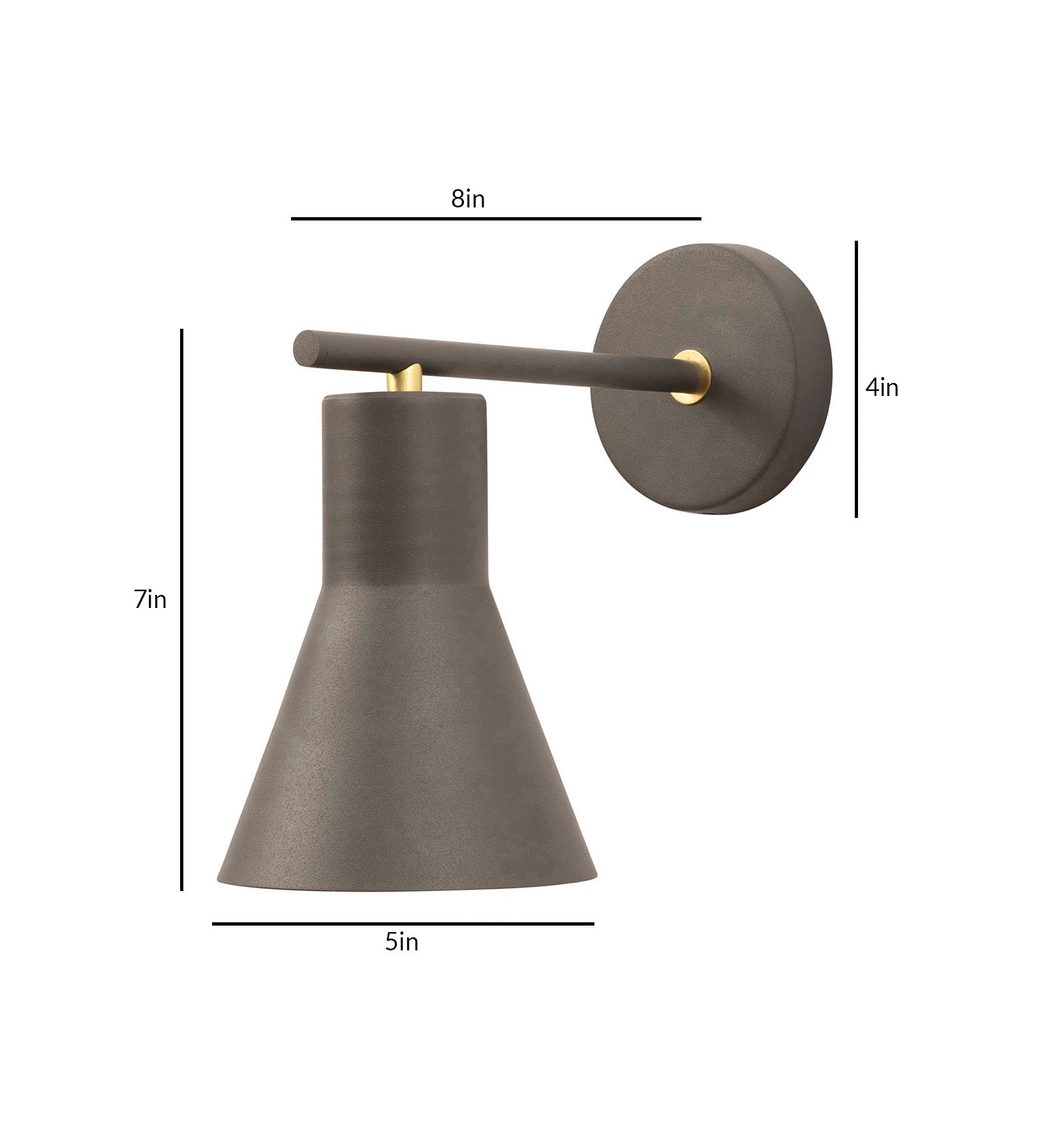 Float Aricolo Grey Wall Sconce
