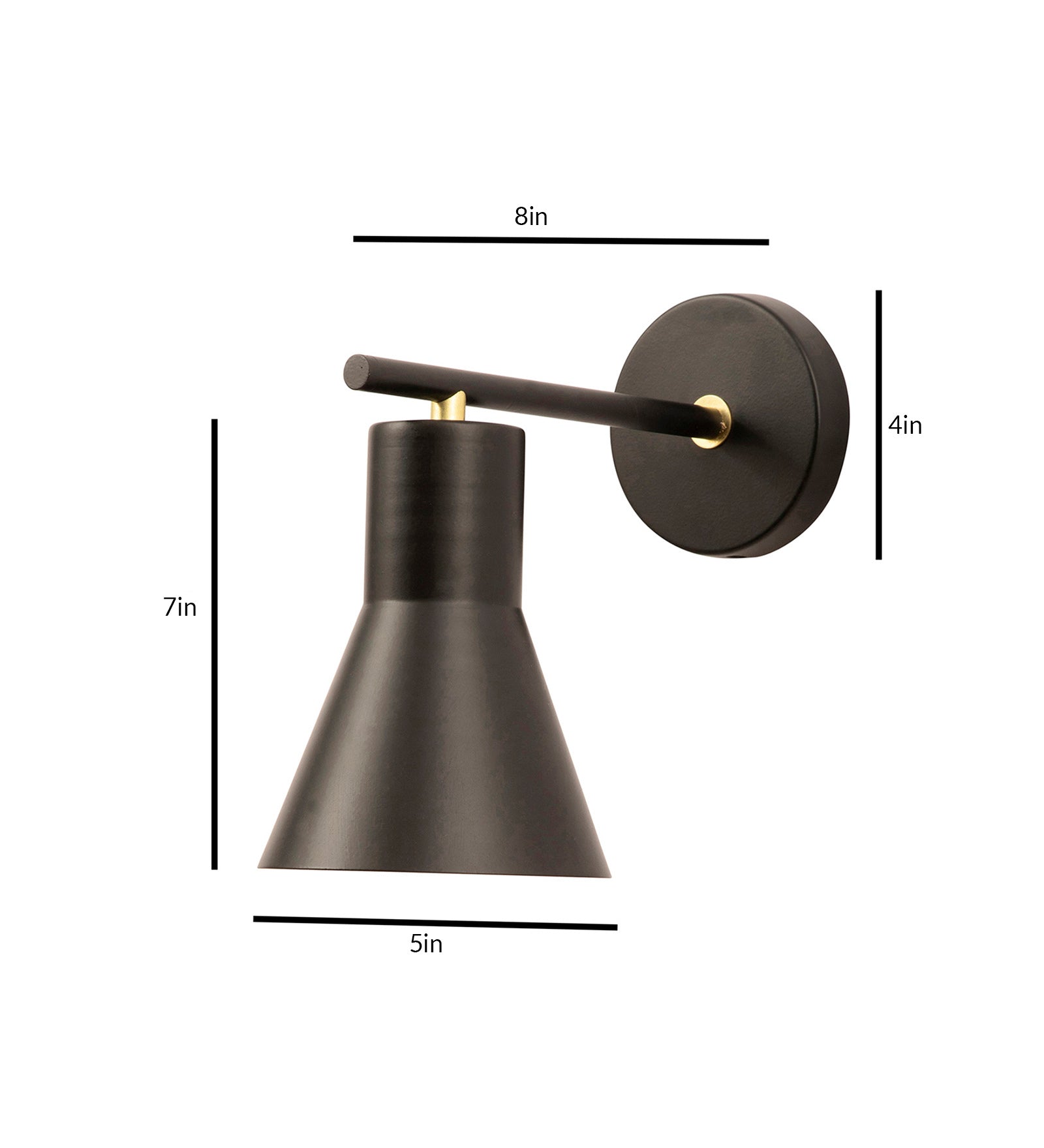 Float Aricolo Black Wall Sconce