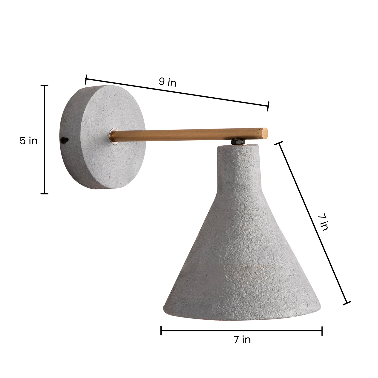 Concrete Wall Sconce By Shoppeefry