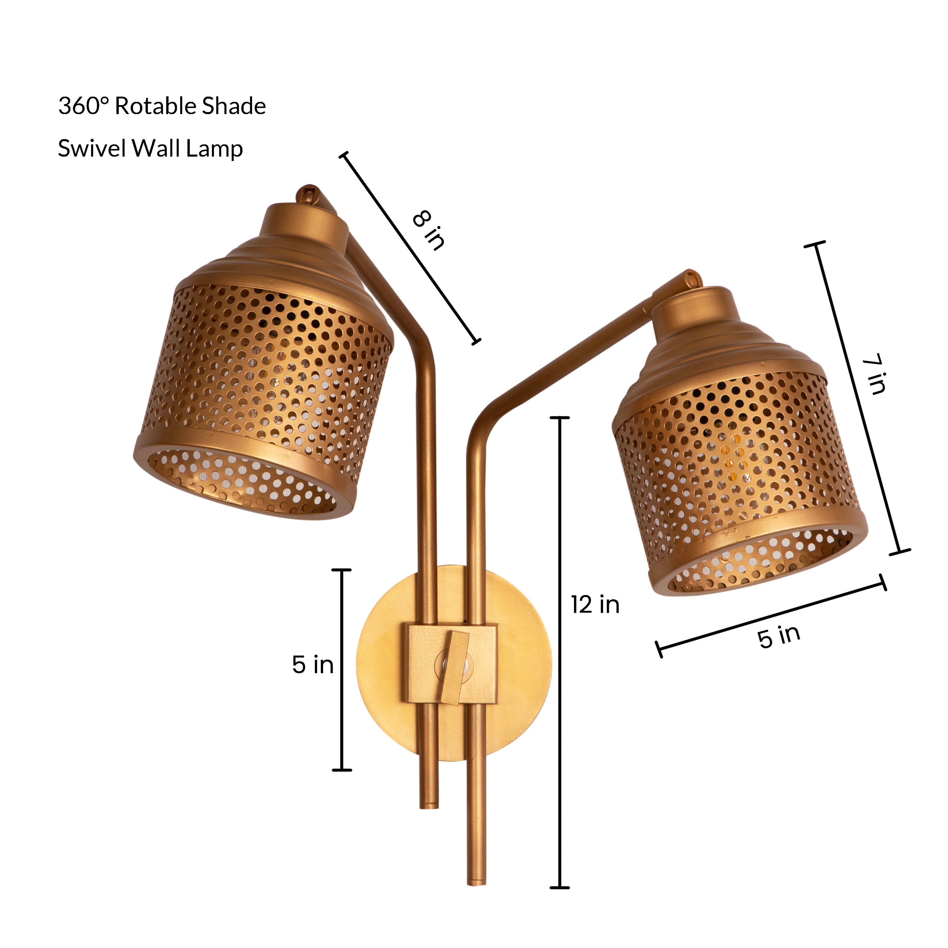 Riddle Wall Lamp Double Arm By Shoppeefry