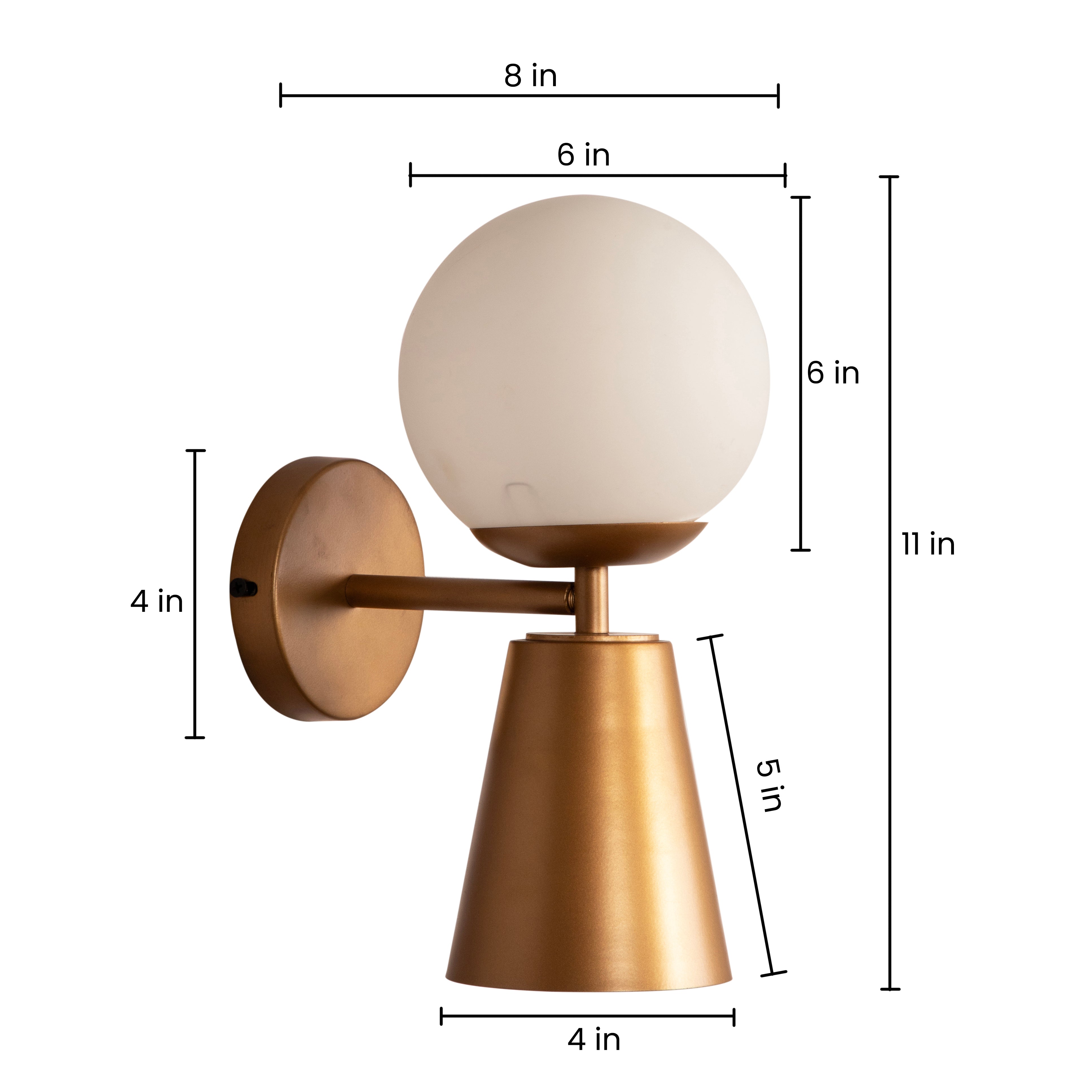 Lark Lzzy Gold Wall Light By Shoppeefry