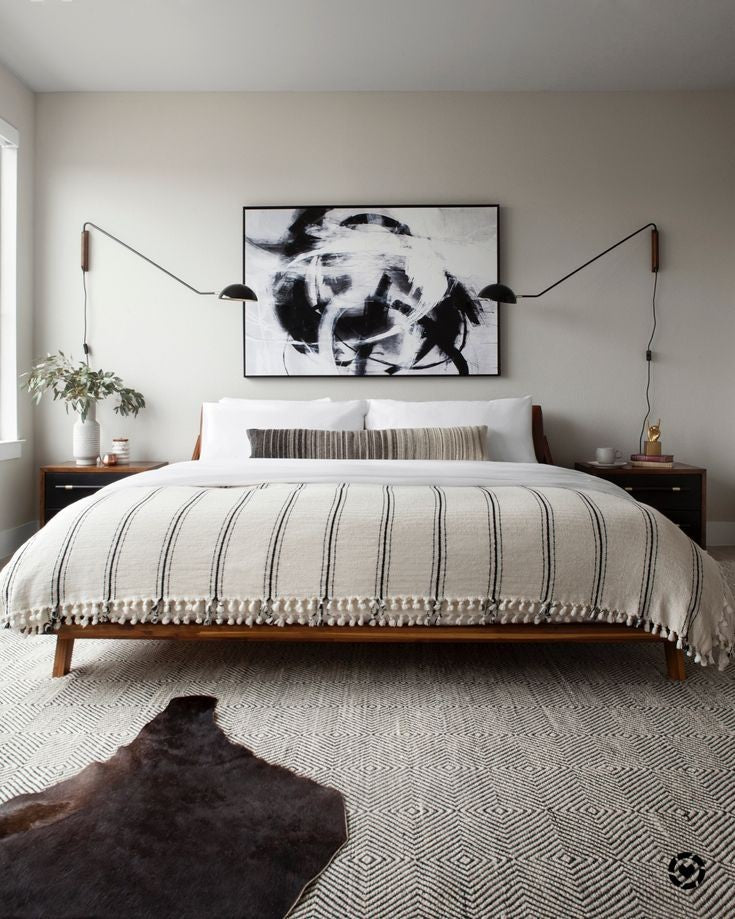 Swiveling Black Metal Wall Light